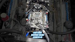 Cold start Corvette C3 with blueprint engine #corvettec3#blueprintengine#teslamodely#commedy