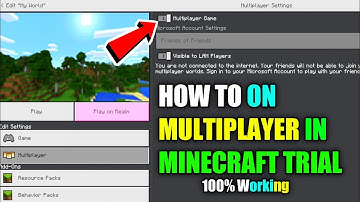 HOW TO PLAY MULTIPLAYER IN MINECRAFT TRIAL