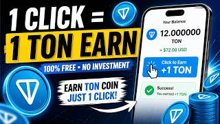 How to Earn TON Coin on Easyton io 🚀 (1 Click Method + Full Proof) screenshot 1