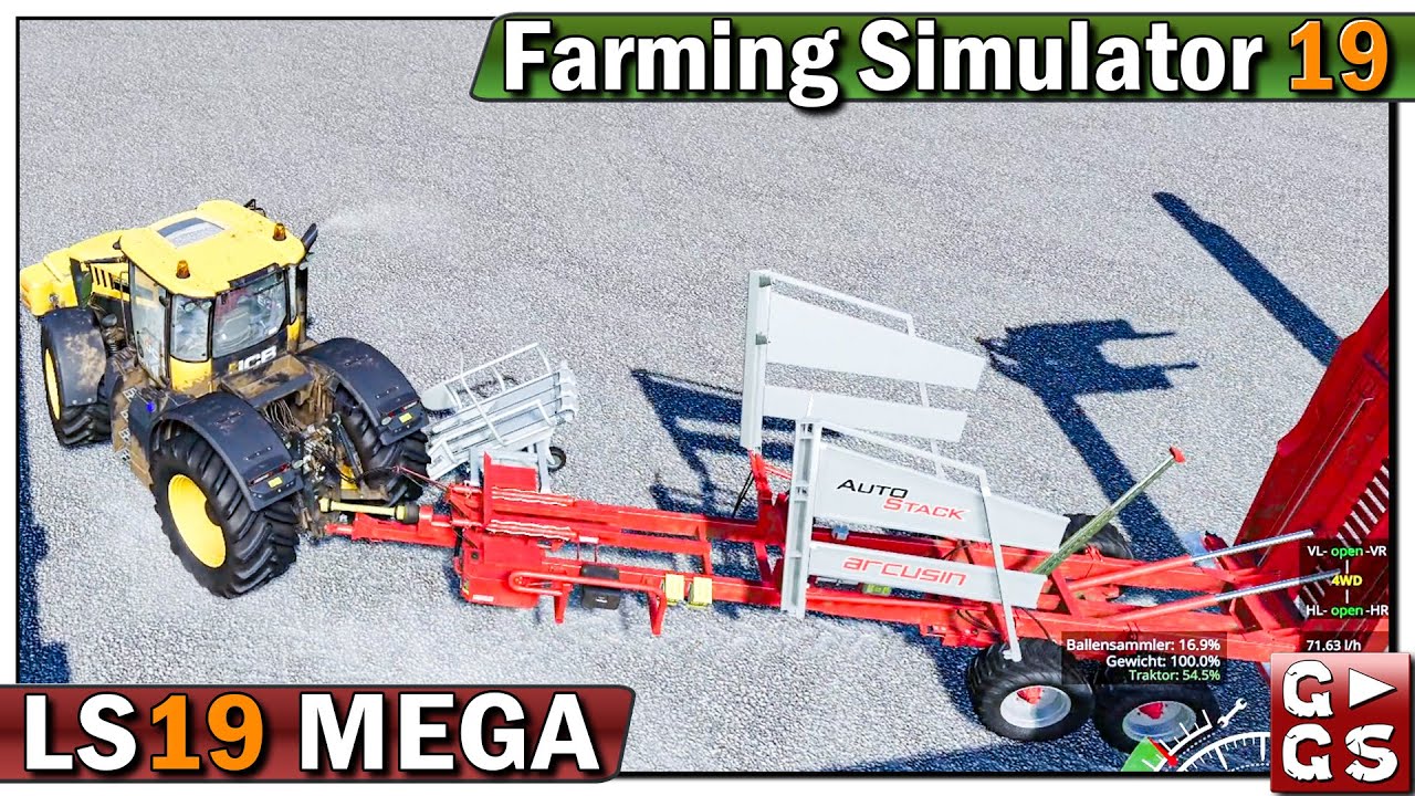 LS19 MEGA 🚜 Aufräumen, suchen und Schaf Ergebnisse S8E64 LANDWIRTSCHAFTS SIMULATOR 19 gaming logo
