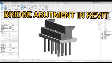 Bridge Abutment in Revit.