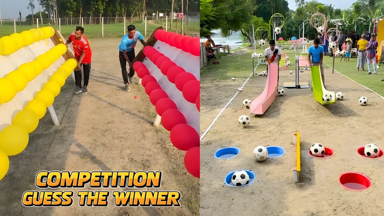 Ultimate Football and Balloon Popping Contest 🔥| The WINNER Will Surprise All 😱/ Amazing Challenge