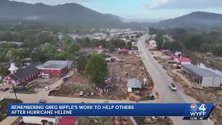 Remembering Greg Biffle's life-saving aide after Hurricane Helene