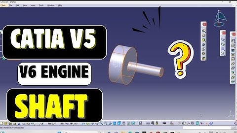How to model a V6 engine shaft from scratch#CATIAV5#V6Engine#RocketArm#CAD#3DModeling