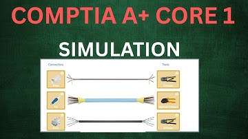 CompTIA A+ 220-1101 Simulation. Cables, cable connectors DRAG AND DROP