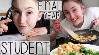 REALISTIC DAY IN THE LIFE OF A FINAL YEAR STUDENT | WRITING ESSAYS, CHEAP MEALS & FULL BODY WORKOUT