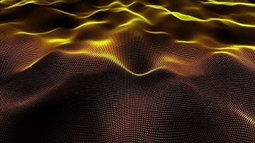 Golden Particles Waving Strings Video Motion Footage Free Download No Copyright