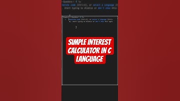 Simple Interest Calculator in C Language | C Program Example for Beginners