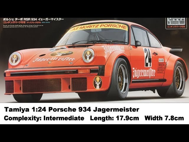 Tamiya 1:24 Porsche 934 (Jagermeister) Kit Review - YouTube