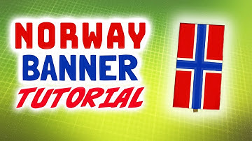 Minecraft: Norway banner tutorial | How to make the Norwegian flag as a banner in Minecraft