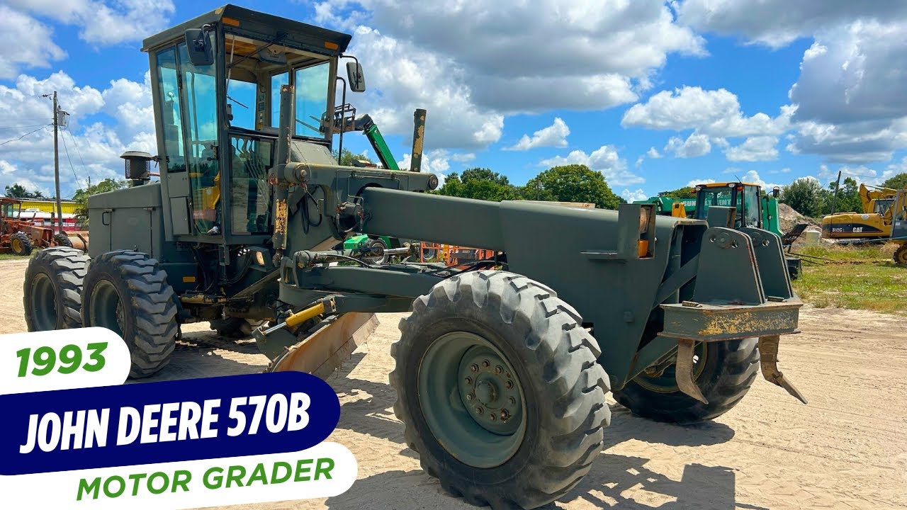 1993 John Deere 570B Motor Grader from the U.S. Air Force! - YouTube