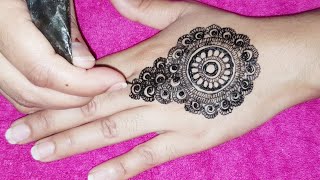 Eid Special Gol Tikki Mehndi Design/Super Easy Mehndi Design/Simple Mehndi Design