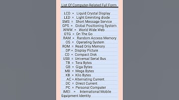 Full Form Of Computer: List Of Computer-Related Full Forms 👈