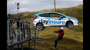 ISC ZipSpeed-L (RP076) Trolleys Fly Rally Car Down Zipline!