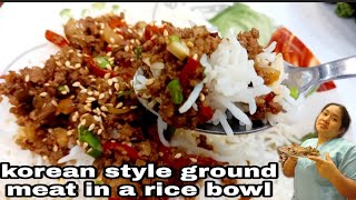 KOREAN STYLE GROUND LAMB MEAT RECIPE |EASY HOMEMADE RECIPE