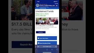 Your state may owe you 💰 money 💰Search in less than 1 minute.#unclaimed property #money
