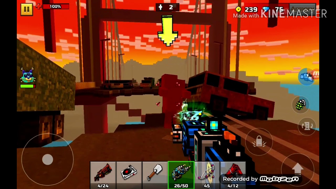 Pixel Gun 3D:Campaign:How to reach Farm (Level 7) at the Pixelated ...