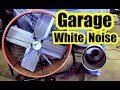 Garage white noise  shop fan noise  heater noise 10 hours of sleep sounds black screen