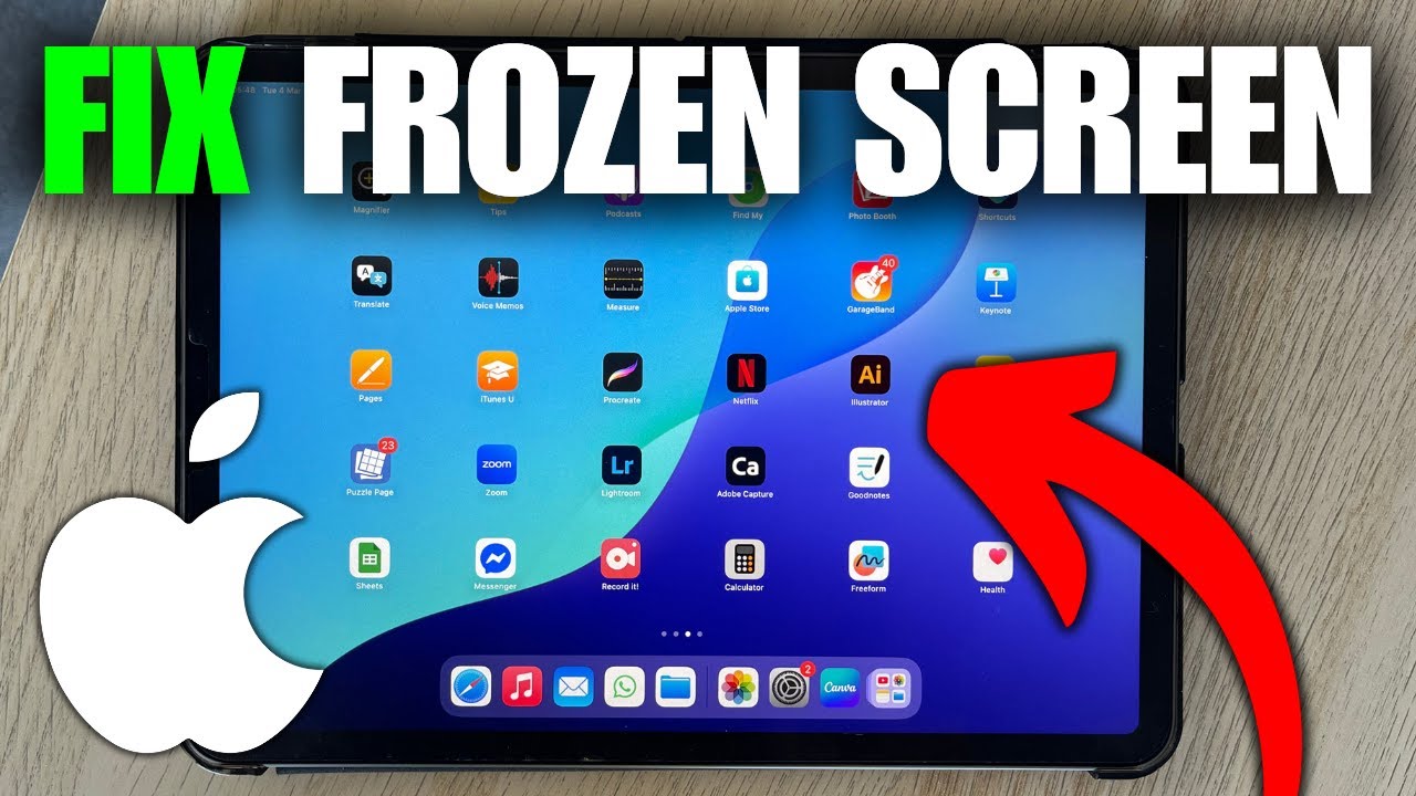 How To Fix iPad Frozen Screen Wont Turn Off - YouTube