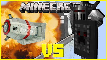 Minecraft - NUKE VS THE BLACK KNIGHT BOSS & MINIONS FROM ARCANA RPG MOD