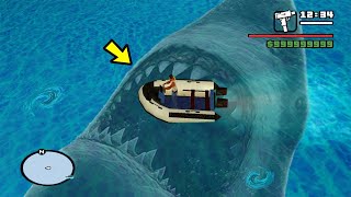 شاهد أكبر وأخطر سمكة قرش عملاقة في قراند سان اندرياس | GTA San Andreas Biggest Shark MOD