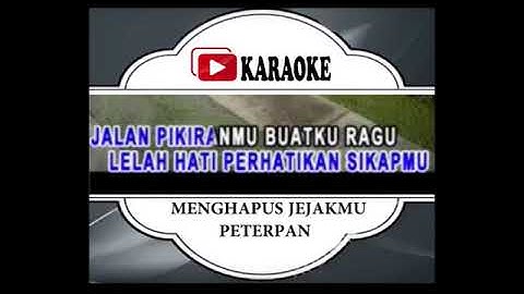 Lagu Karaoke PETERPAN - MENGHAPUS JEJAKMU (POP INDONESIA) | Official Karaoke Musik Video
