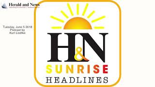 Sunrise Headlines podcast: Tuesday, June 5, 2018