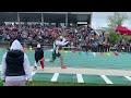 Kelly Walsh's Landon Walker competes in triple jump at Saturday's state meet.