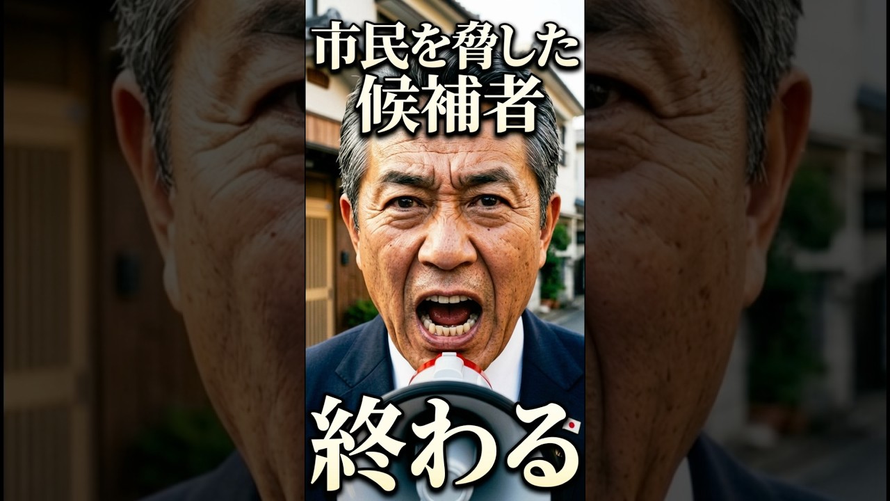 市民を脅した候補者終わる #話題のスカッと