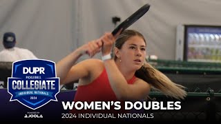 Women's Doubles Championship - 2024 DUPR Collegiate Individual Nationals
