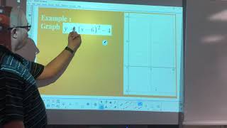 Graphing Quadratic in Vertex Form Example 1
