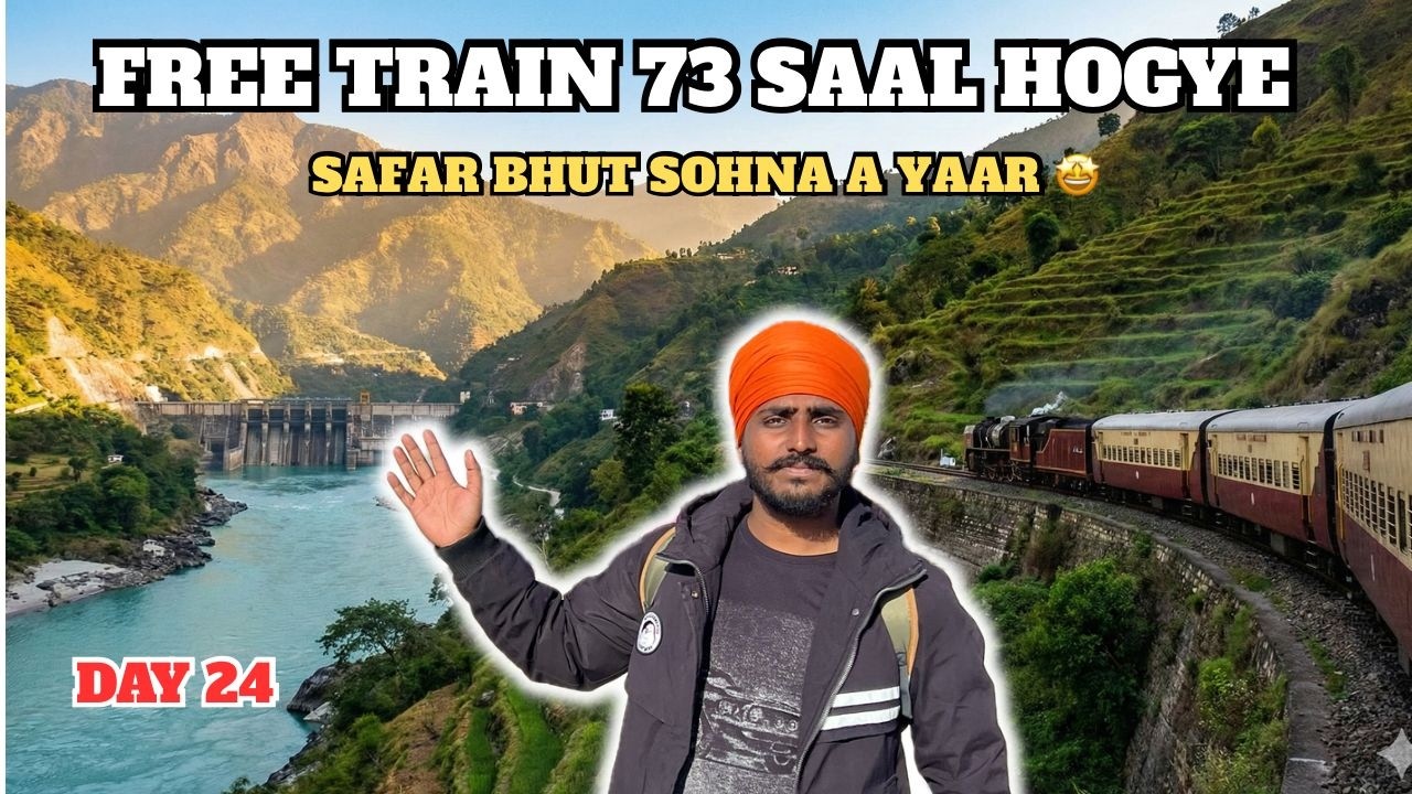 Nangal to Bhakra Dam Free Train Journey 🚂 | World's Unique Train | Day 24