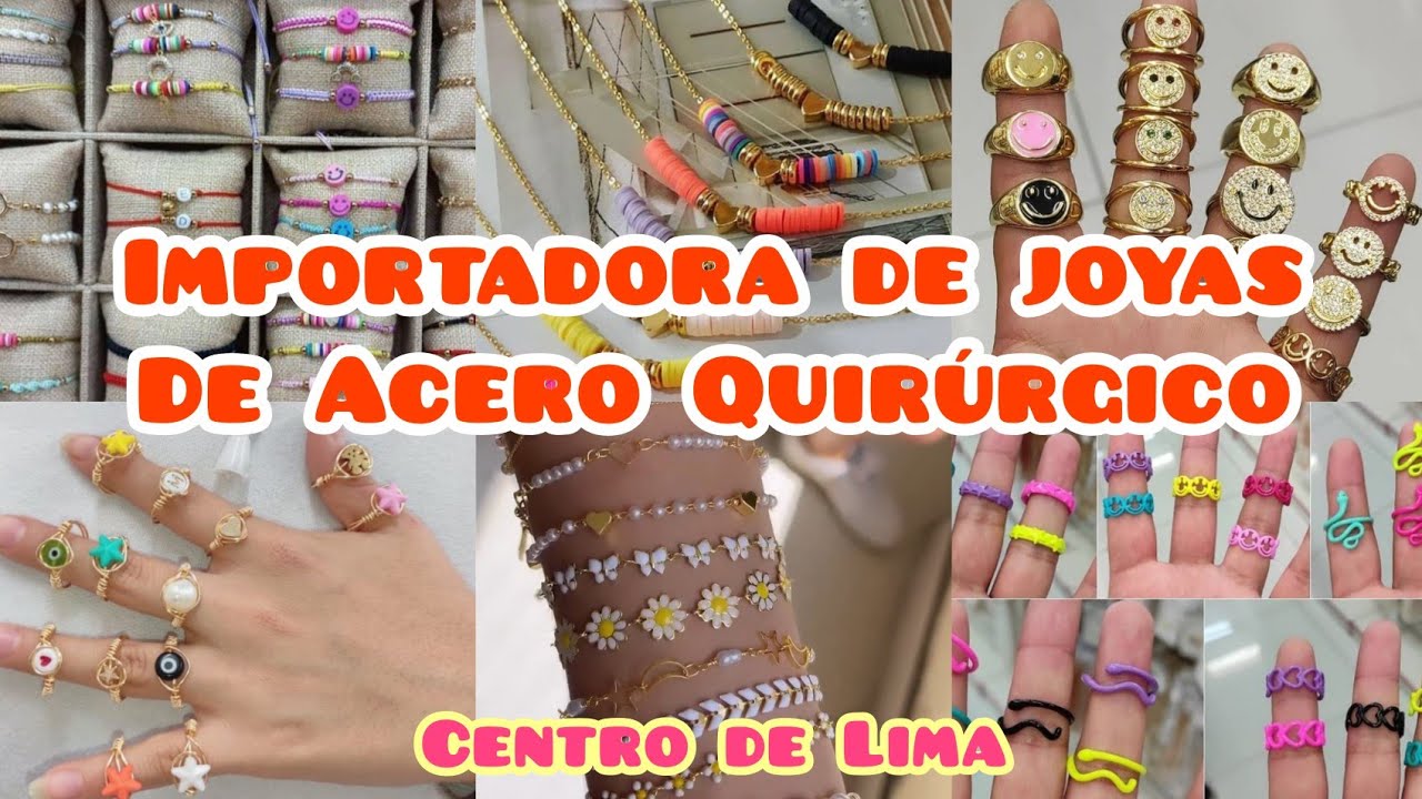 Importadora de joyas acero - Centro de Lima. Envían a todo - YouTube