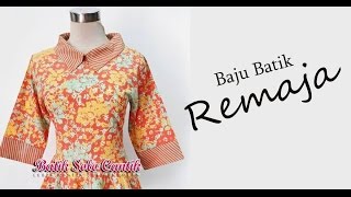 BAJU BLUS BATIK MODERN MODEL WANITA MASAKINI