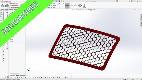 Hexagon Grill - "easy" - SolidWorks 2020 Training - Part Design