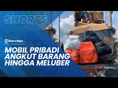 Viral Video Penampakan Mobil Pribadi Angkut Banyak Barang Sampai 'Meluber', di Atas Kap Ada Sofa