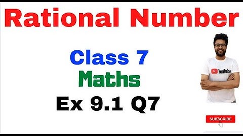 Q 7, Ex 9.1 Rational Numbers Chapter 9 | Grade 7 Maths | CBSE | Rational number class 7 | NCERT