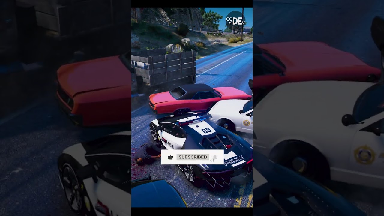 I STOLE A LAMBORGHINI FROM POLICE GTA 5 STORY P21 #shorts #viral #gta5