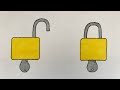 How to draw a padlock