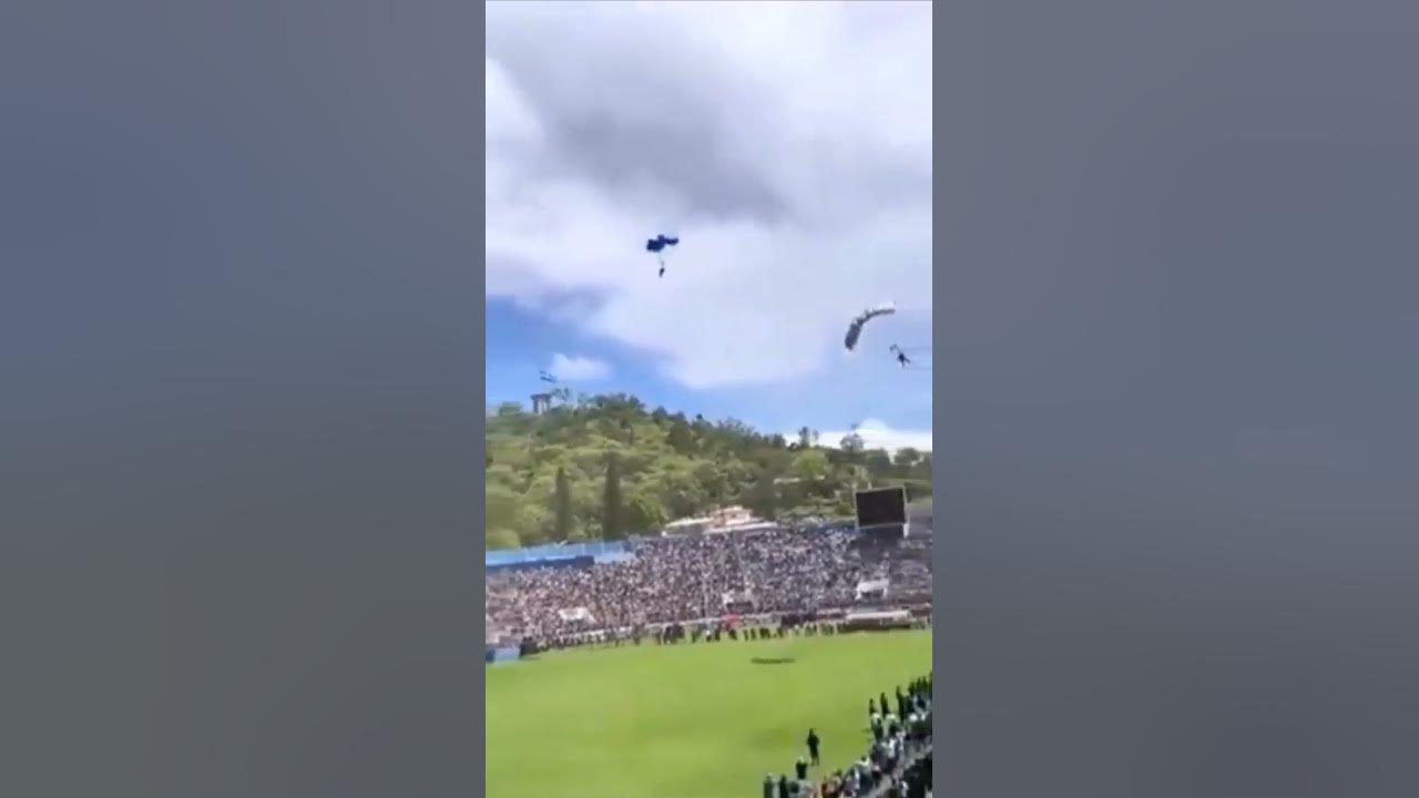 parachute landing gone wrong YouTube