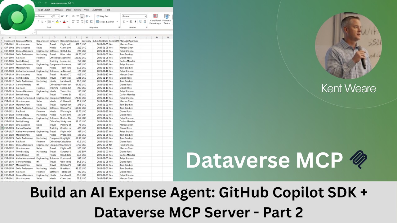 Build an AI Expense Agent: GitHub Copilot SDK + Microsoft Dataverse MCP ...