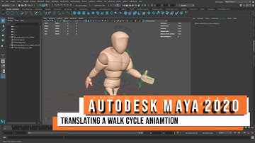 Autodesk Maya 2020 - Translating a Walk Cycle Animation Forward