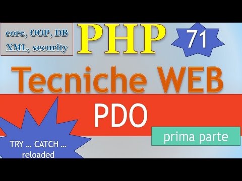 PHP 5.5 ITA 71: Form E DBMS - PDO, Prima Parte