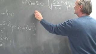Calculus Proof of the mean value theorem