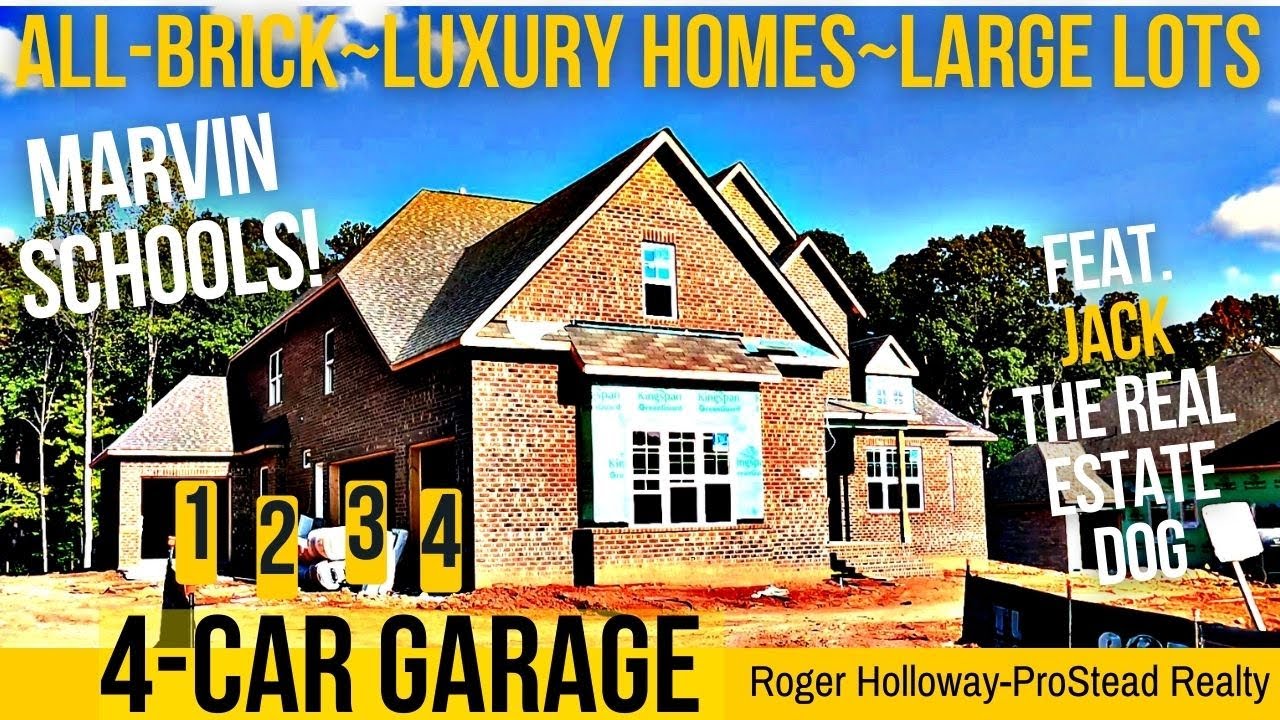AllBrick Luxury Homes on Large Lots with Marvin NC Schools YouTube