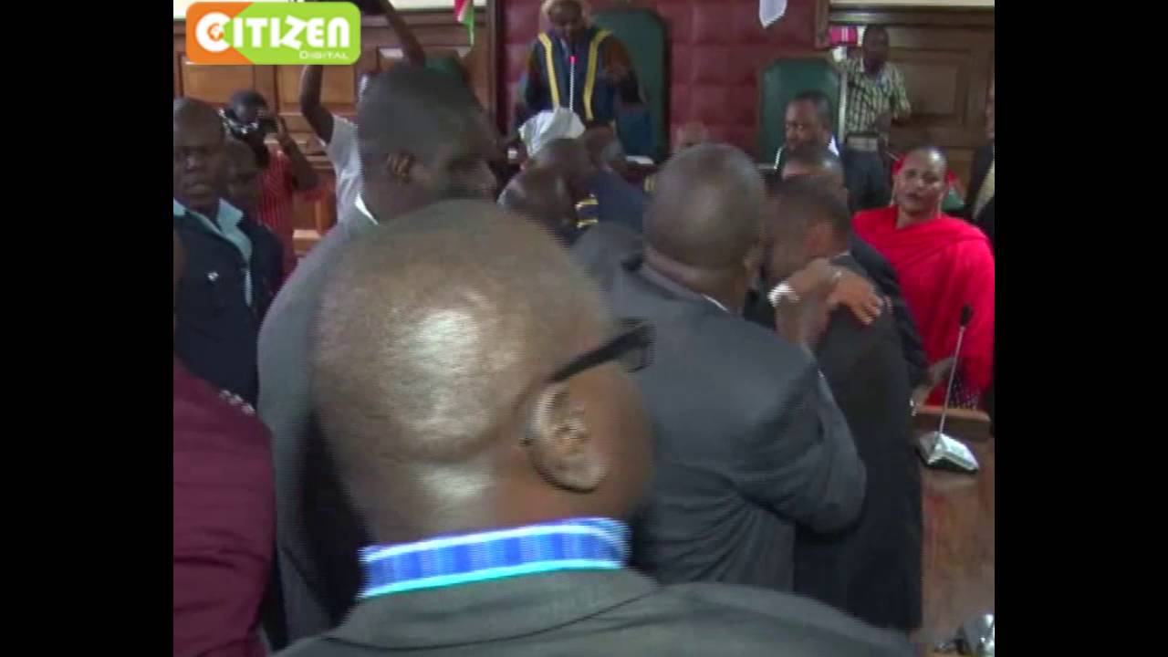 Chaos in Mombasa County Assembly for the second day as MCAs demand for a new mace