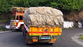 Truck Driver Hard Turning In Hairpin Bend Dhimbam | U Turn