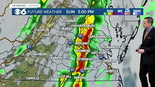 Storms increasing today with severe weather possible