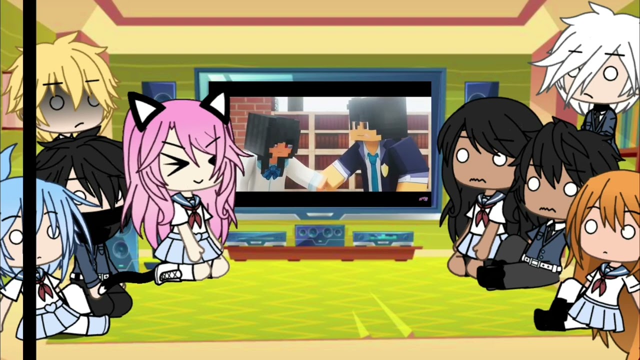 Pdh reacts to the future |Gacha| |new intro and outro| |new gacha club oc| |new aphmau designs|