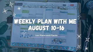 Weekly plan with me August 10-16